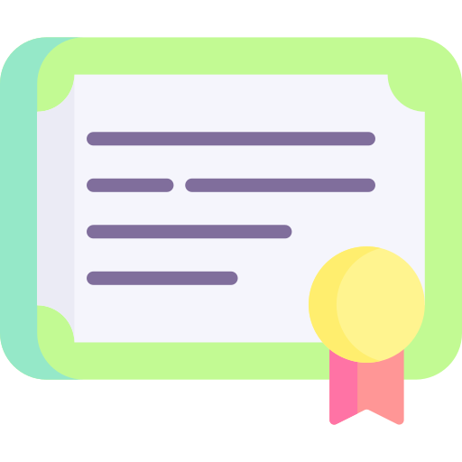 certificado icono gratis