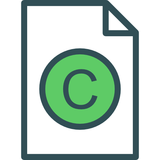 derechos de autor icono gratis