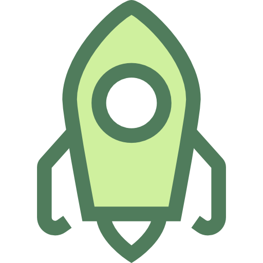 green rocket icon
