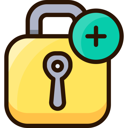 Padlock Tastyicon Lineal color icon