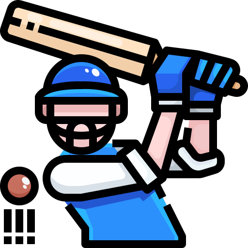 Cricket player - Free social icons