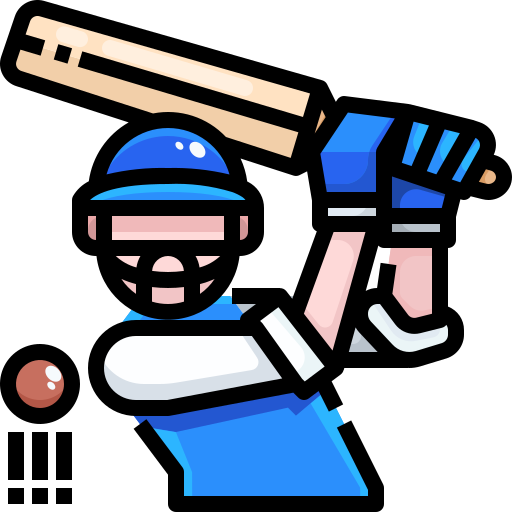 jugador de cricket icono gratis