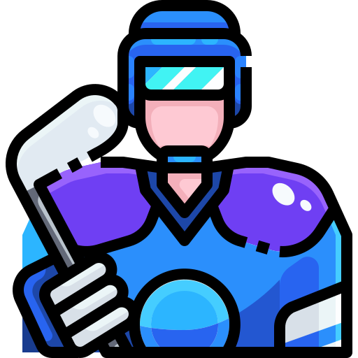 jugador de hockey icono gratis