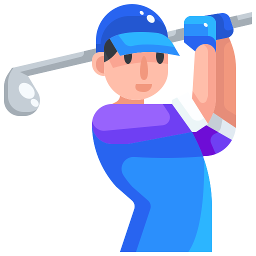 jugador de golf icono gratis