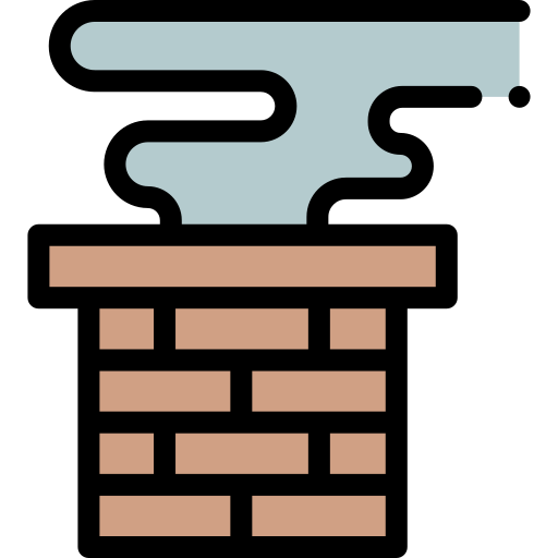 Chimney Detailed Rounded Lineal color icon