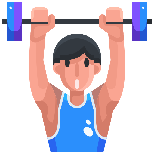 Weightlifter Justicon Flat icon