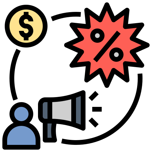 márketing icono gratis