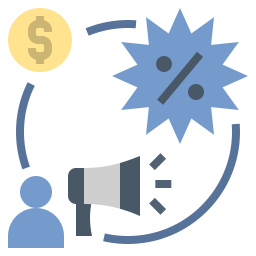 márketing icono gratis