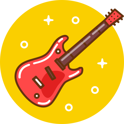 guitarra electrica icono gratis