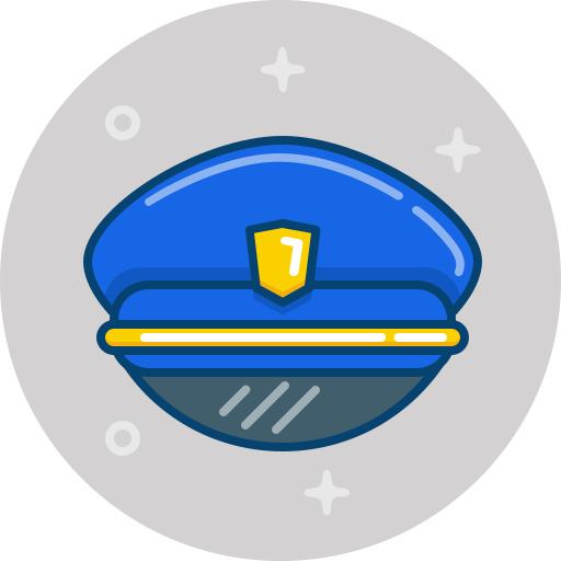 sombrero de policia icono gratis