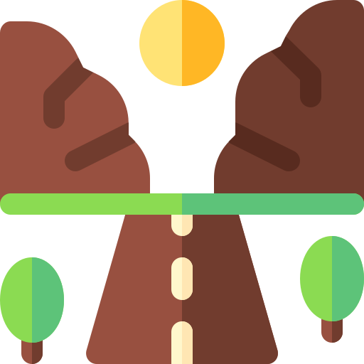 Carretera icono gratis