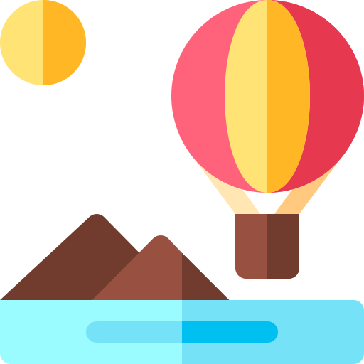 Hot air balloon free icon