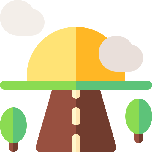 Carretera icono gratis