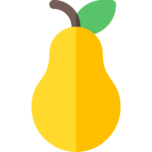 Pear Basic Rounded Flat icon