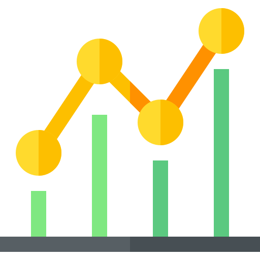 Graph Basic Straight Flat icon