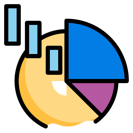 Gráfico circular icono gratis