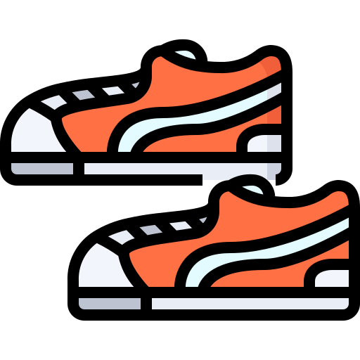 Zapatilla de deporte icono gratis