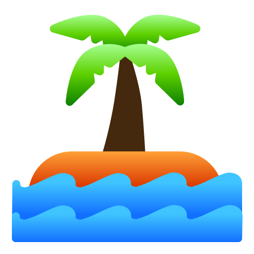 Island Andinur Flat Gradient icon