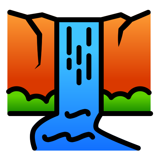 Waterfall free icon