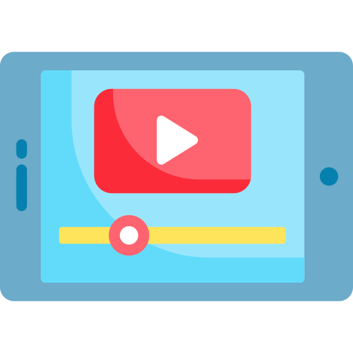 Reproductor de video icono gratis