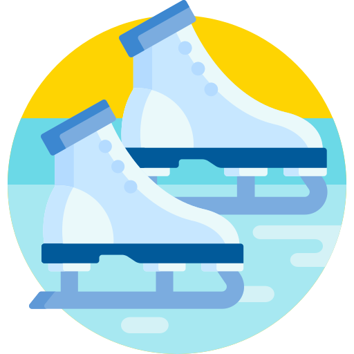 Patinar sobre hielo icono gratis