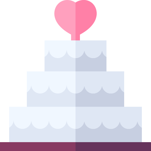 pastel de boda icono gratis