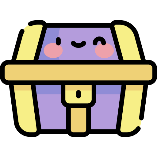 Chest Kawaii Lineal color icon