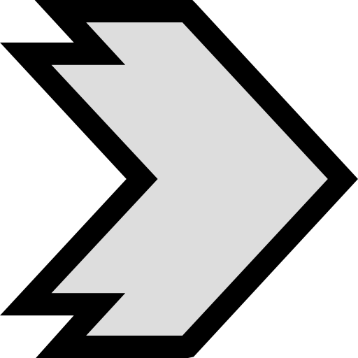 flecha correcta icono gratis