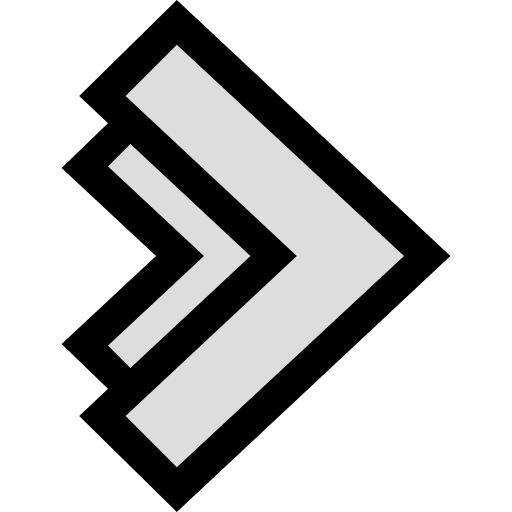 flecha correcta icono gratis