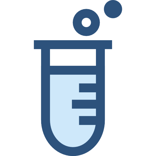 Test tube Monochrome Blue icon