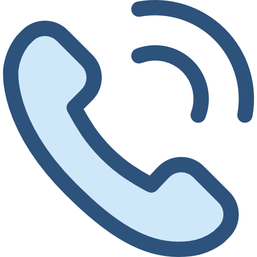 Telephone Monochrome Blue icon