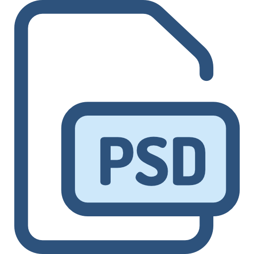 Psd Monochrome Blue icon