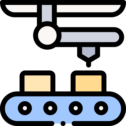 Factory Detailed Rounded Lineal color icon