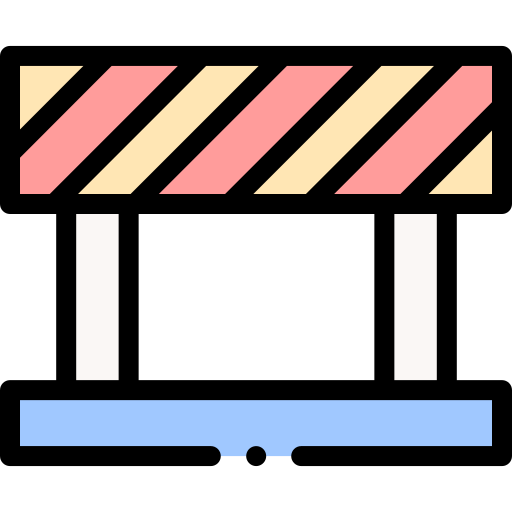 Barrera icono gratis