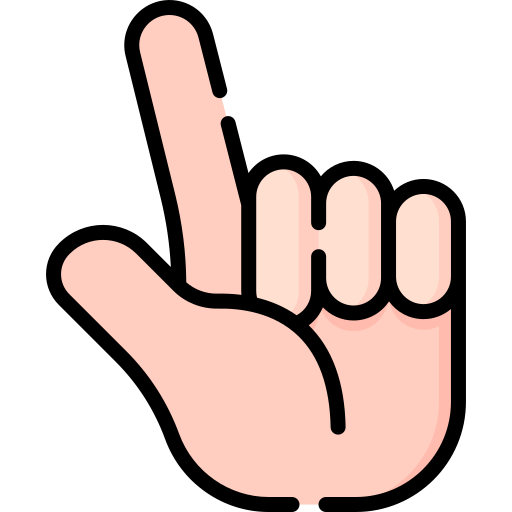 Two fingers icon Special Lineal color