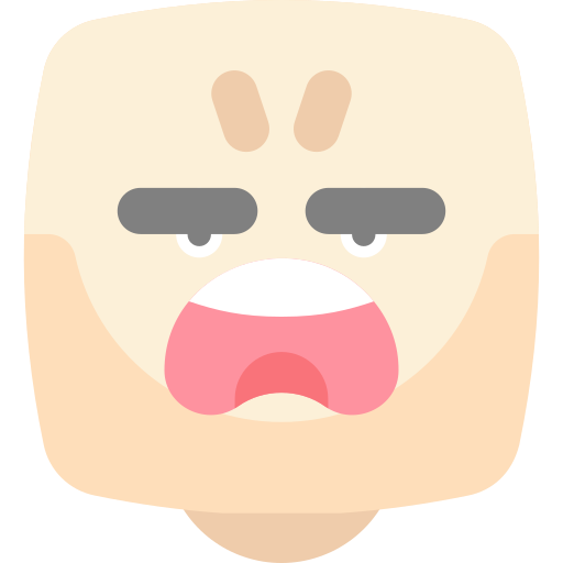 Angry bqlqn Flat icon