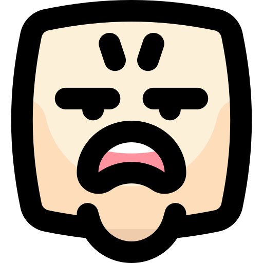 Angry bqlqn Lineal Color icon