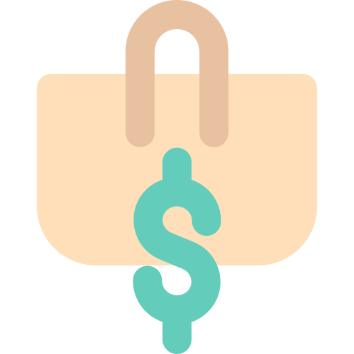 Bolsa de compras grátis ícone