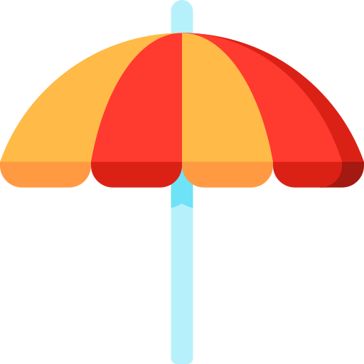 Beach umbrella free icon