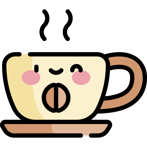 cute coffee cup kawaii icon logo illustration 23870096 PNG