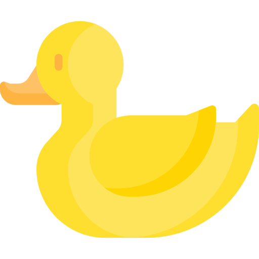 Patito de goma icono gratis