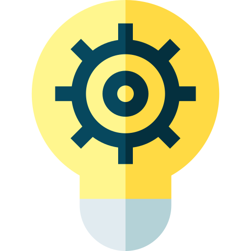 Lightbulb Basic Straight Flat icon