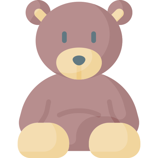 Oso de peluche icono gratis