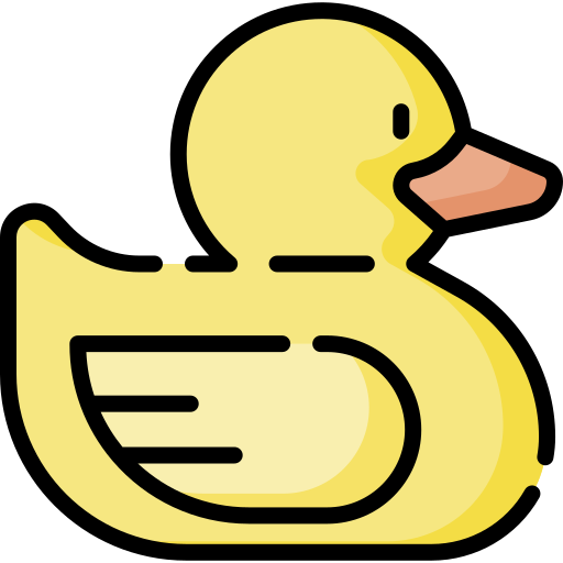 Patito de goma icono gratis