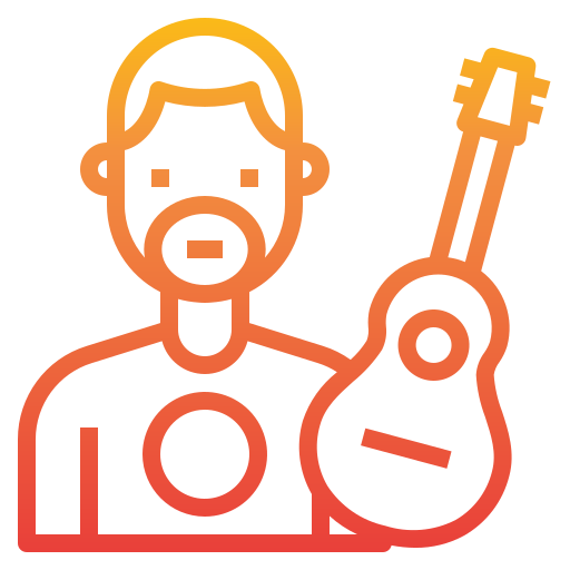 Guitarrista icono gratis