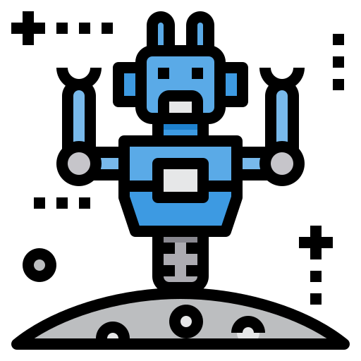 robot espacial icono gratis