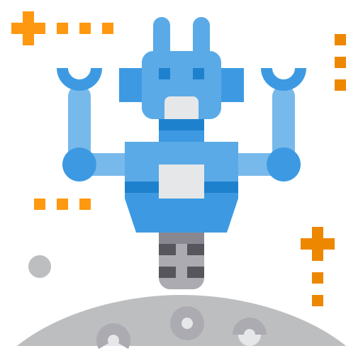 robot espacial icono gratis