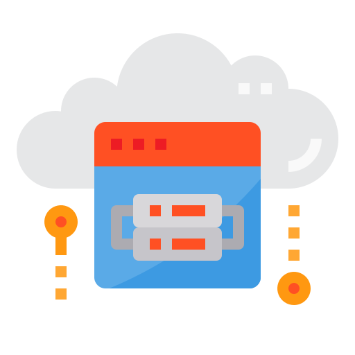 computación en la nube icono gratis
