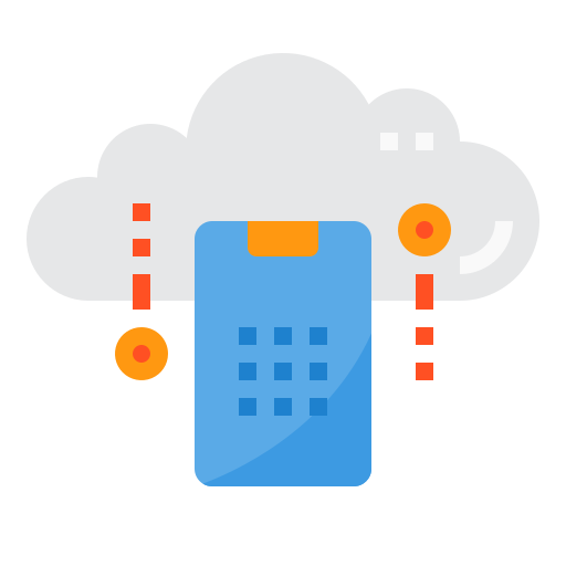 computación en la nube icono gratis