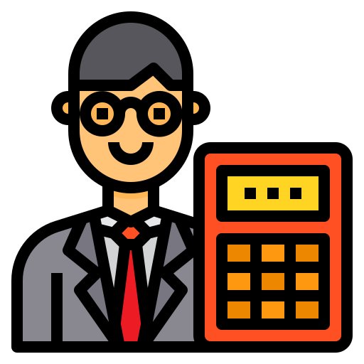 Accountant Itim2101 Lineal Color Icon